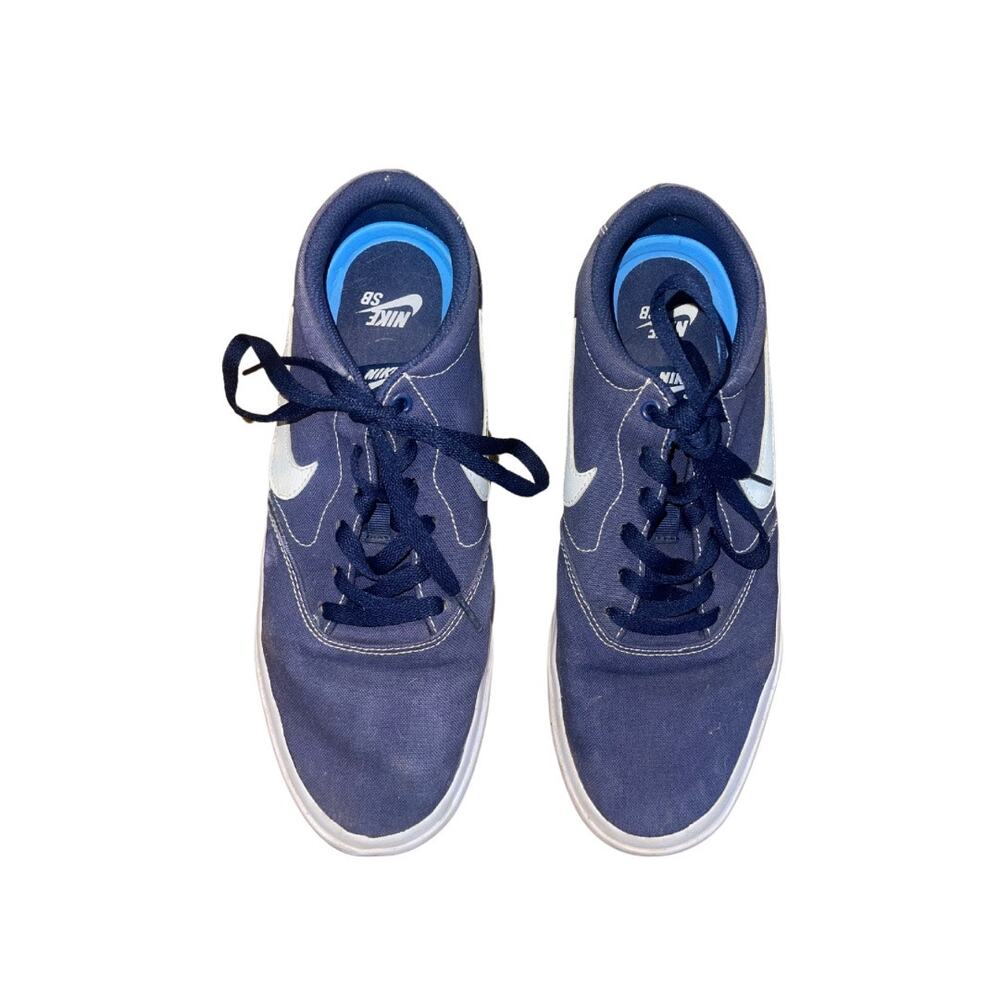 Nike Men's SB Charge Blue Canvas Sneakers Size 10 Casual Streetwear